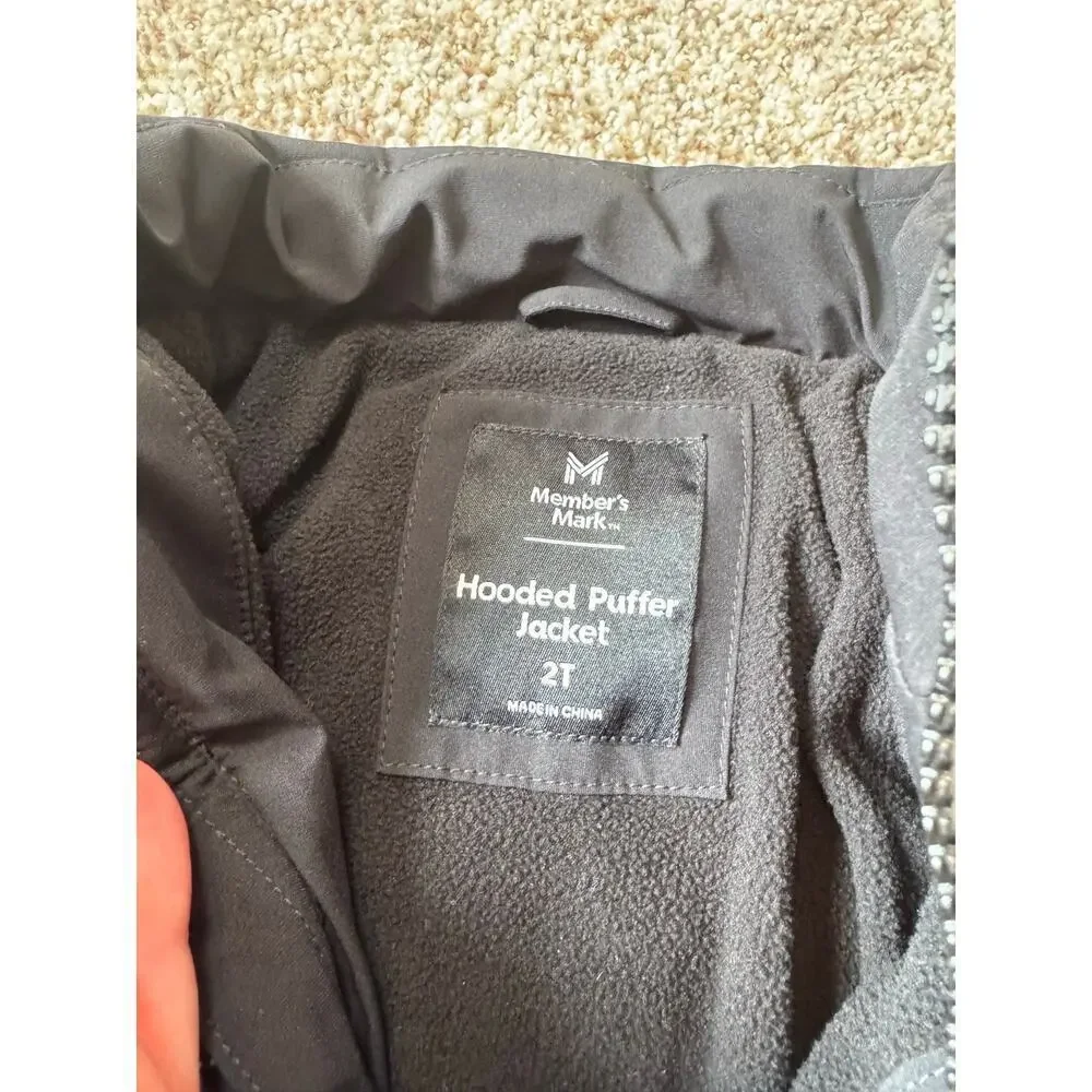 Members Mark Boys winter jacket, size 2T; Black